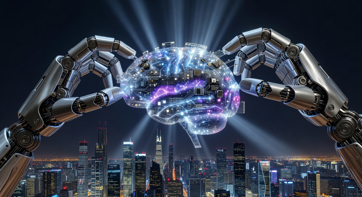 AI Brain Skyline